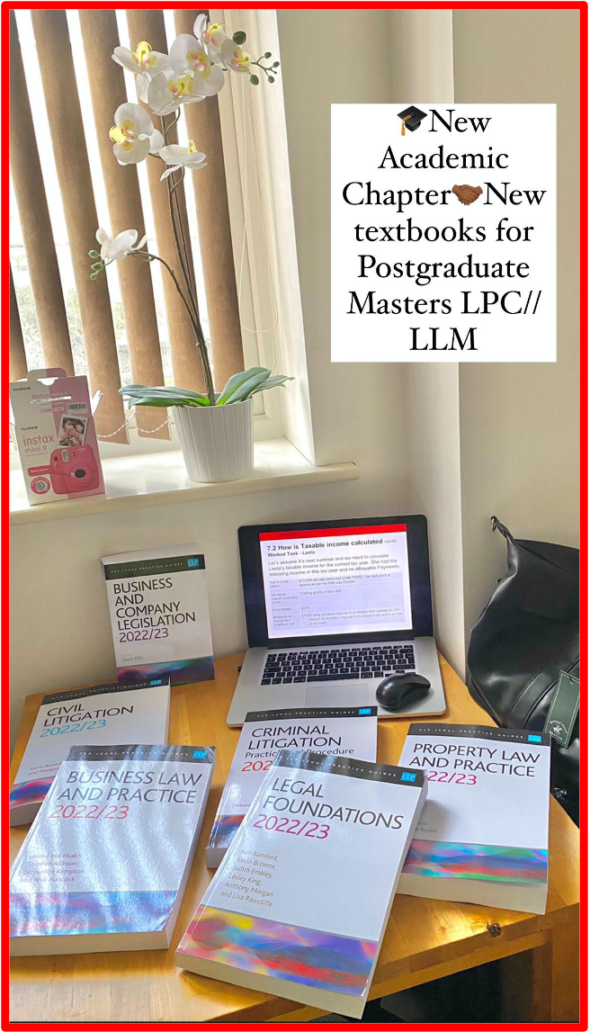 Orchidée partage une photo de son bureau d’études. Orchidée Wafo est actuellement étudiante en troisième cycle de spécialisation LLM Law Masters / LPC (Law Practice Course) et future avocate en Droit des entreprises dans une université de haut vol à Londres au Royaume-Uni. Elle n'a jamais repris de classe depuis sa petite enfance : a constamment obtenu des résultats exceptionnels tout au long de ses études et c’est à cœur joie qu’elle donne des conseils aux élèves et étudiants pour les aider à améliorer les taux de réussite et les taux de mention au Baccalauréat. The Bridge MAG. Image