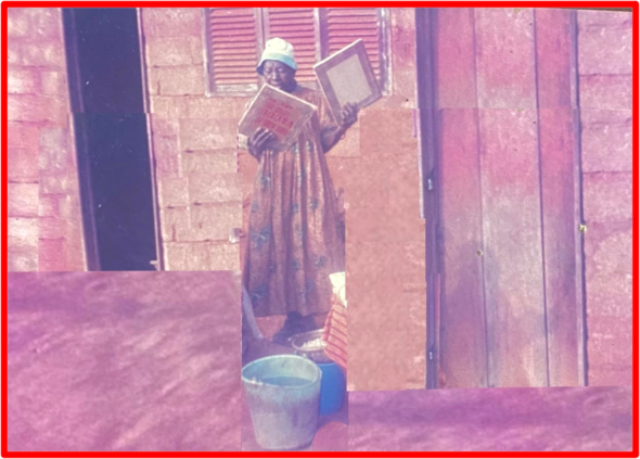 -Late Grandma Ntaãchoua pictured at home in Bangangté (West Cameroon ) decades ago. Mother of the late Queen of Fetba (A village in West Cameroon) With clean drinkable tap water ready to cook. As previously published in one of our successful articles, Cameroon does not usually fit the stereotype of endless war and extreme famine. Even if the cost of living has gone up nowadays like in all countries worldwide. “Women’s day is a special day as it commemorates the special beings that are women. I believe women are the essence of life as they bear and produce life thus are people who should be respected and loved all year round.” Orchidée Wafo, March 7th2022. The Bridge MAG. Image