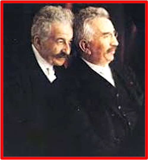 En France, deux frères parisiens, Auguste (1862-1954) et Louis (1864-1948) LUMIÈRE, ont œuvré pour changer radicalement le milieu du cinéma à l'échelle mondiale. Les deux frères travaillaient pour l’entreprise de matériel photographique de leur père. En 1894, les deux frères devenus ingénieurs, inventent une caméra appelée cinématographe pouvant servir de projecteur sur écran. Les frères LUMIÈRE, se sont appuyés sur l’invention du kinétographe des laboratoires d’Edison, un autre pionnier, pour améliorer la conception originale en corrigeant plusieurs défauts. The Bridge MAG. Image