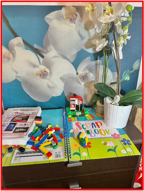 Décor/ Toile de maison LEGO Arrêt sur image (ci -dessus) la contribution la plus récente en date de notre jeune collaboratrice : Maître Orchidée B. Wafo, en style libre sans notice d’instructions. Elle se remémore ses talents de construction de LEGO d'enfance et sa figurine préférée. Nous l'avons interviewée et elle nous a confié que les Lego étaient l'un de ses jouets préférés quand elle était petite enfant. Quant à la raison pour laquelle elle choisissait généralement de construire d’abord une maison, même enfant, plutôt qu'autre chose, nous ne voulions pas paraître trop inquisiteur ! Notre éditorial estime que tenter de toujours lire dans l'esprit des humains peut soit les empêcher d'être naturels, soit, à long terme, les empêcher de dépasser aisément, librement leur imagination, d’explorer leur plein potentiel. (Notre éditorial pense qu’une âme humaine qui a peur d’être épiée peut geler, donc abandonner son ingéniosité) Notre éditorial présume que la création d'une maison peut être un signe positif. Car, symboliquement, une maison est censée représenter un abri, un lieu sûr où l'âme se nourrit, un lieu sacré qui protège les humains des dangers extérieurs. The Bridge MAG. Image 